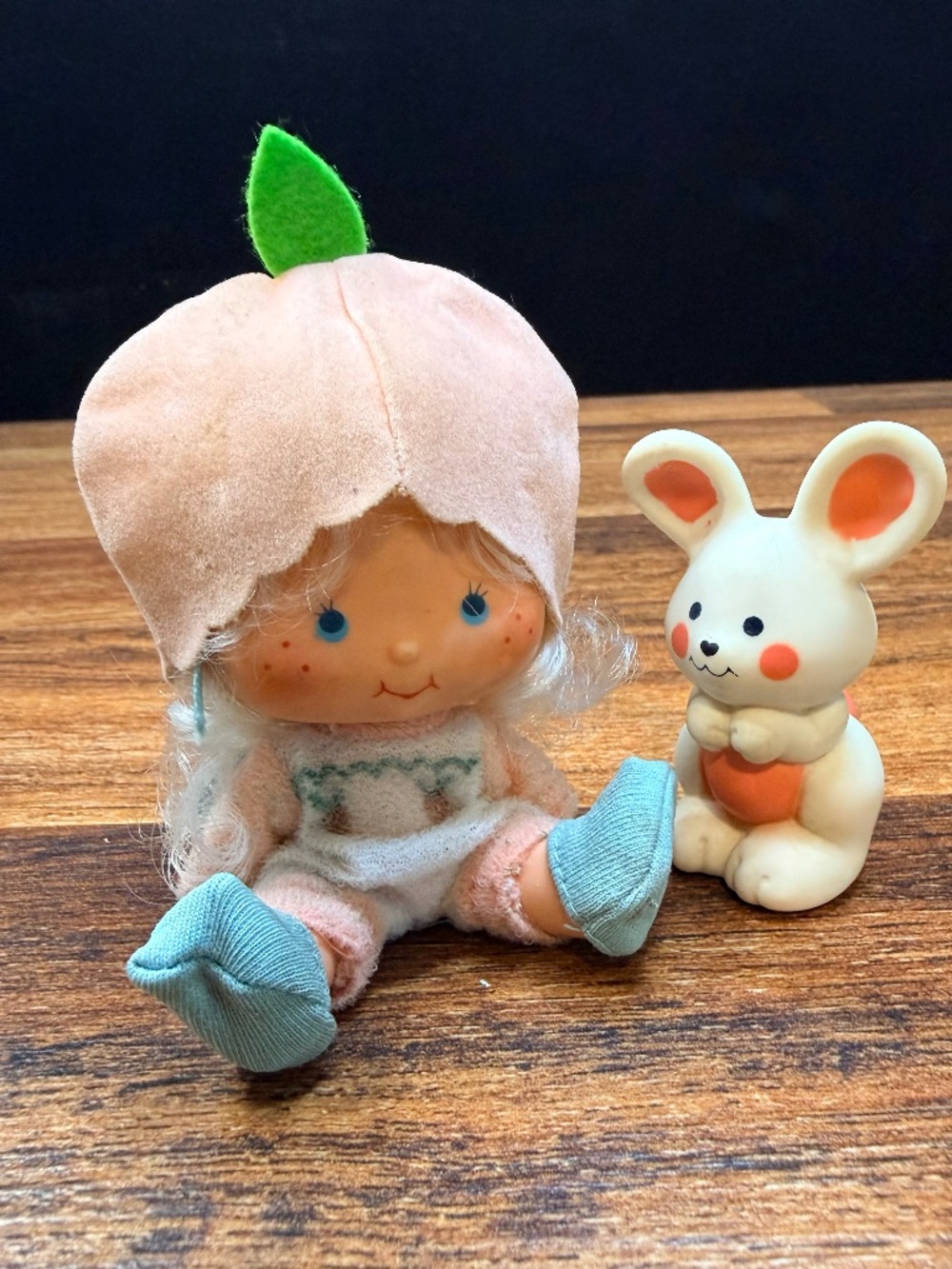 1979 AMERICAN GREETINGS CORP Apricot Doll and 1981 Hopsalot Rabbit